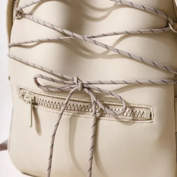 NWT Anthropologie Pops Ups Brand Everyday Backpack Taupe - Picture 8 of 10